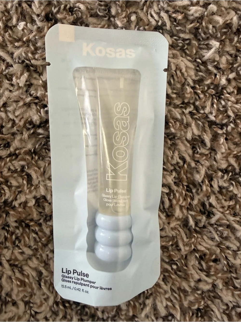 Kosas Lip Pulse Gloss — Clear Tube with White Cap